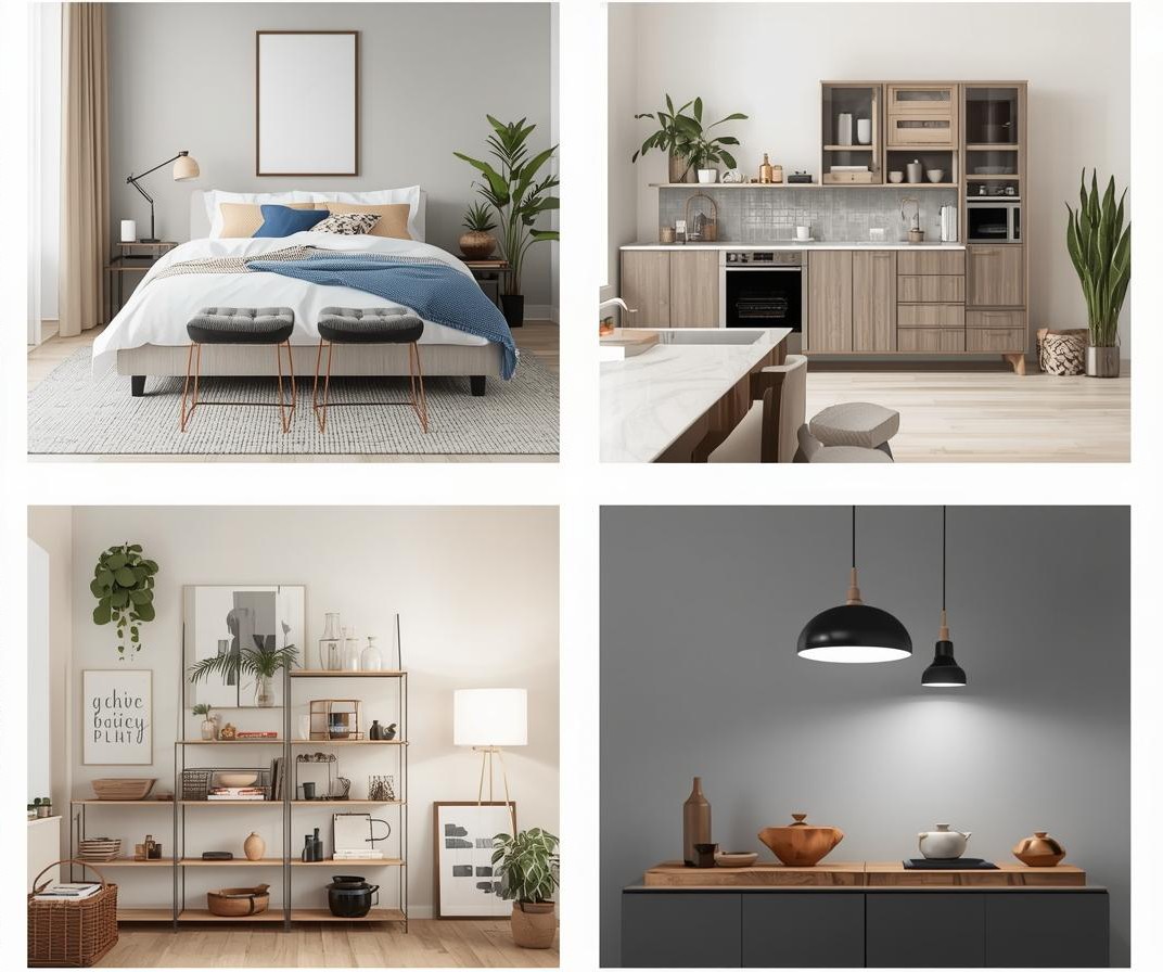 Home, Living & Kitchen