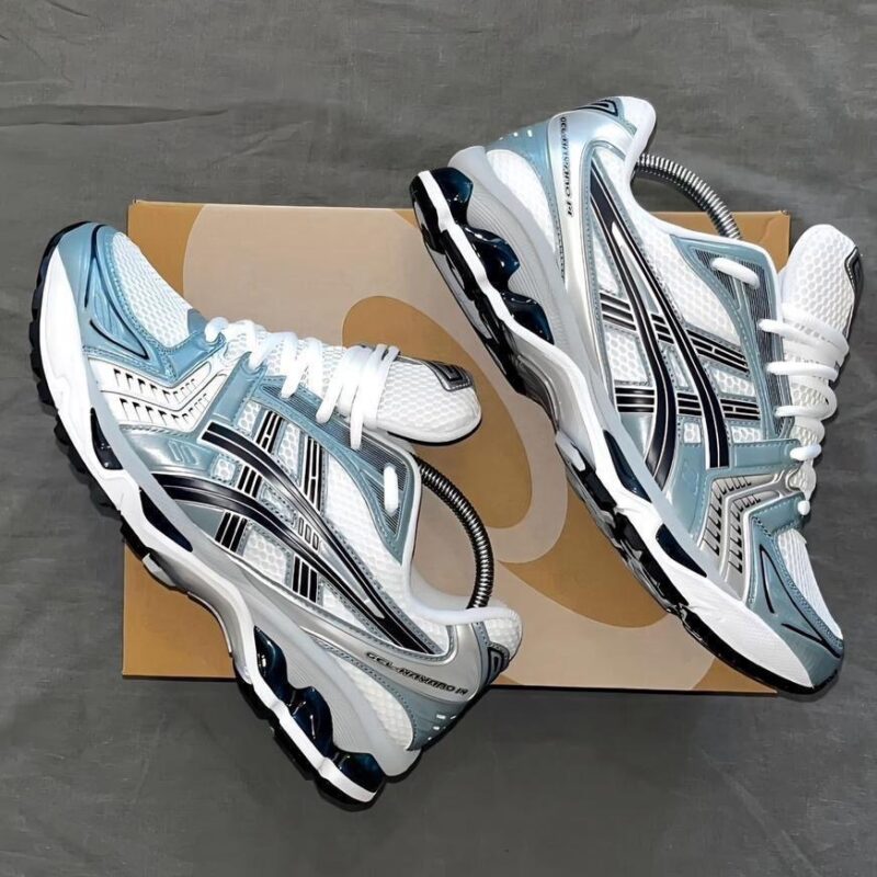 ASICS Gel-Kayano Sneakers β White/Fjord Grey Running & Comfort Shoes Size 44