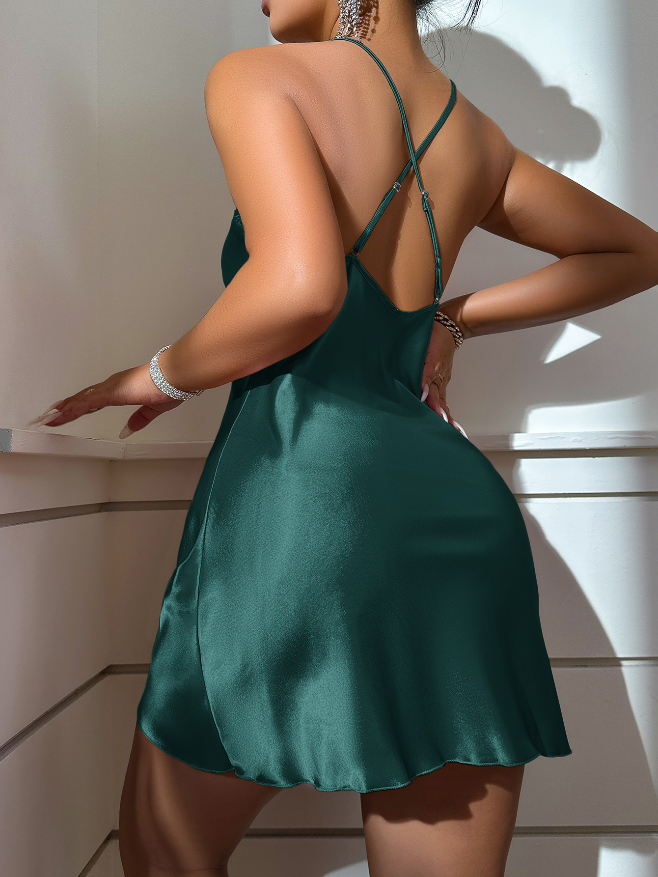 Women’s Summer Backless Slip Dress | Ice Silk Nightdress & Home Loungewear - Image 2